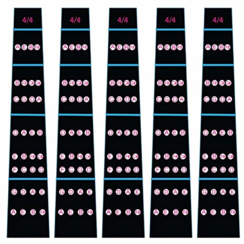 HIRAISM Violin Fretboard Stickers, Scale Position 4/4, Beginner Practice, Set of 5
