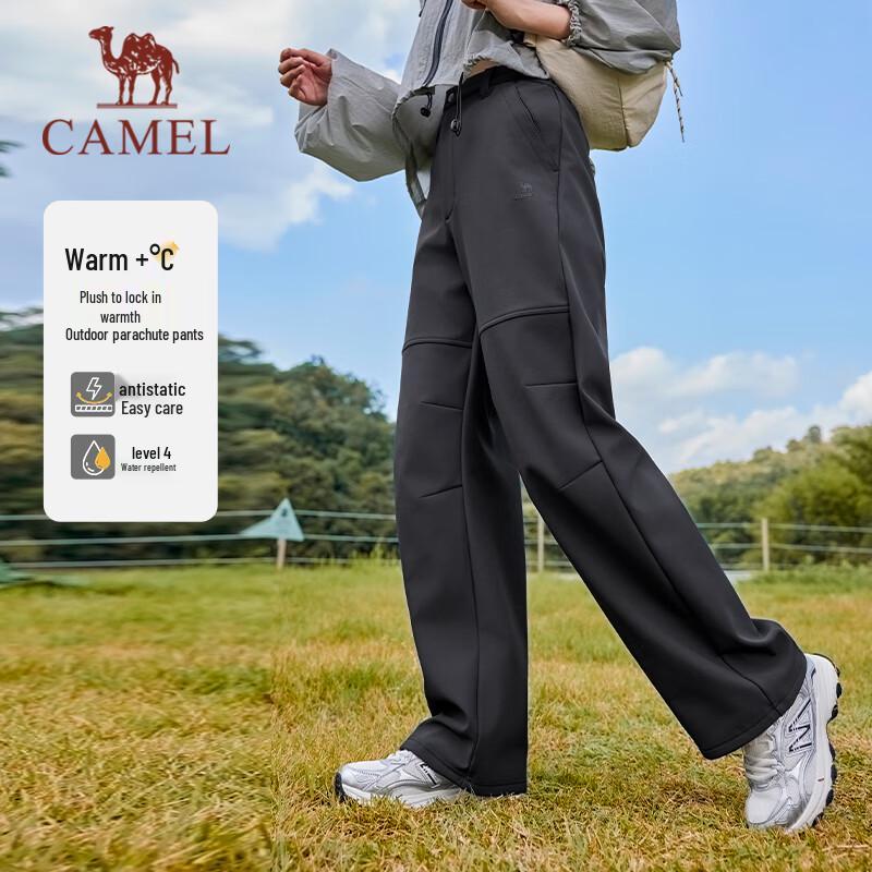 Camel Флисовые ветрозащитные водонепроницаемые брюки карго