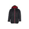 Down Jacket Logo Letter Print Hooded Warm Casual Windproof Kids Outerwear Black FB1678-010