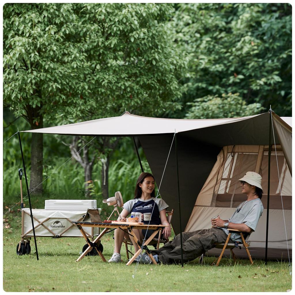 Naturehike Официальный магазин One Touch Tent Ti Black Новый материал Расширенный тент Кемпинговый домик Тип Легко устанавливается Защита от УФ-излучения Отдельно стоящий Двухместный