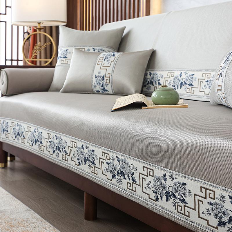 Новая подушка для дивана в китайском стиле, летняя, четыре сезона, нескользящая трехместная подушка из массива дерева, летняя высококачественная крышка из палисандра, полотенце на спинку