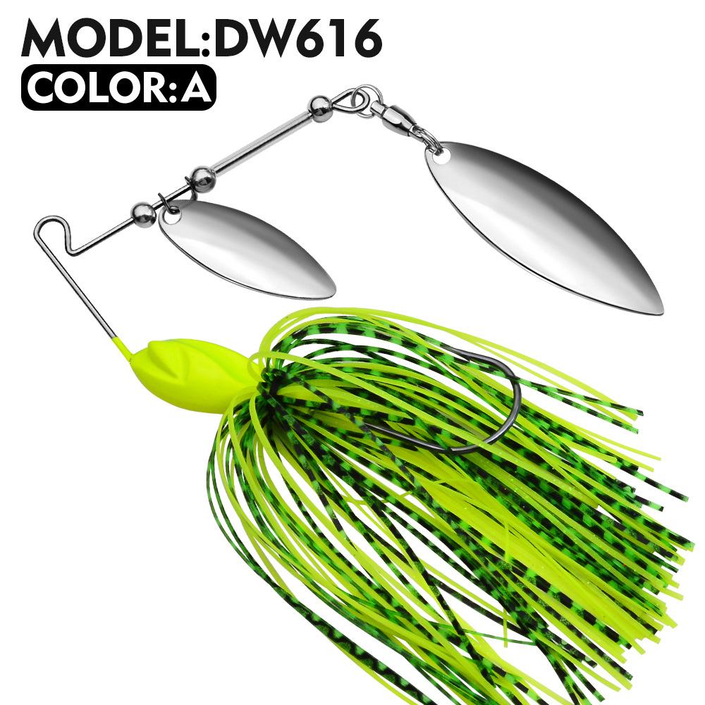 Bearded Lao Lure Bait 10G 14G Tassel Glitter Anti Hanging Bottom Lure Fake Bait Biomimetic Bait Spinnerbait