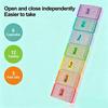Sealed 7 Day Pill Case 7 Grids Pill Dispenser Portable Vitamin Storage Container  Travel