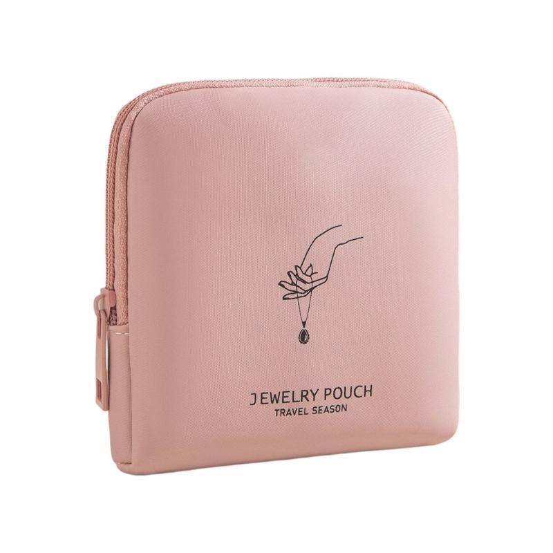 Travel Jewelry Case Multiple Sections Waterproof Soft Lining Earring Storage Bag