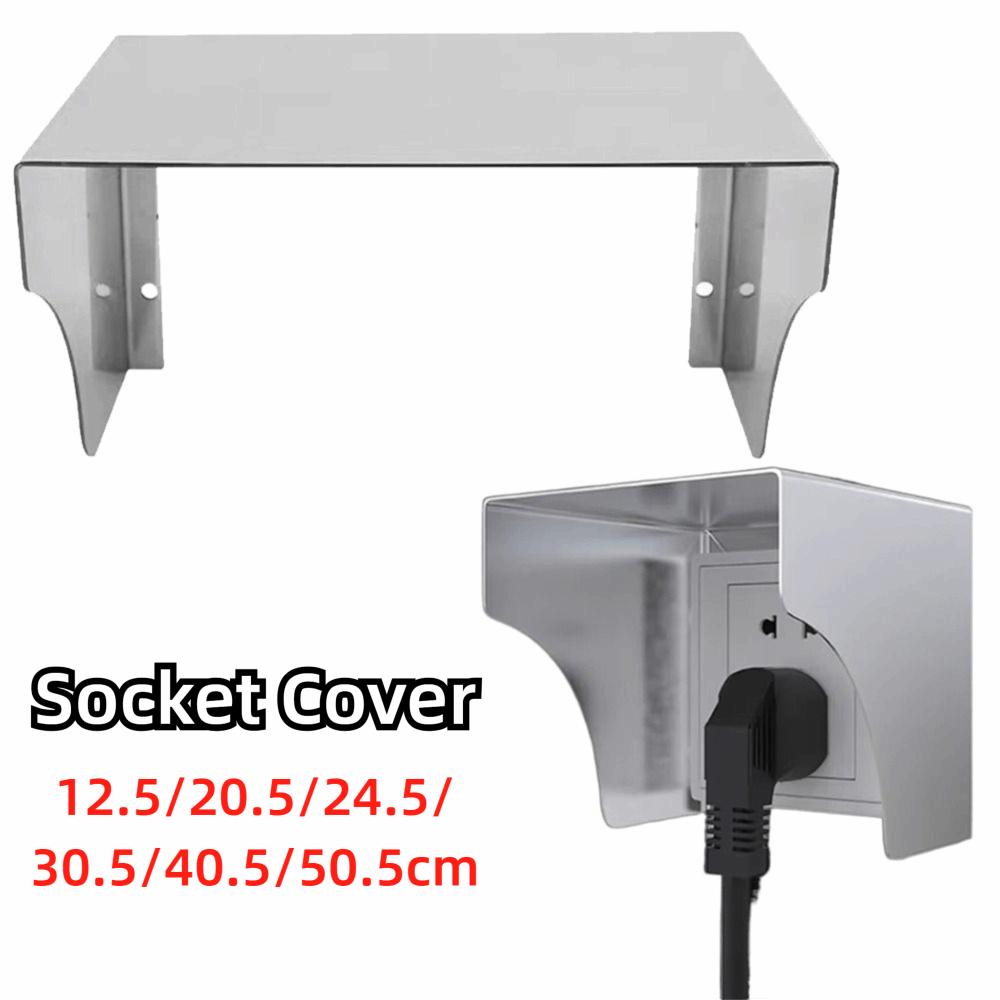 Stainless Steel Doorbell Rain Cover 12.5-50cm Length Outdoor Switch Protection Charging Station