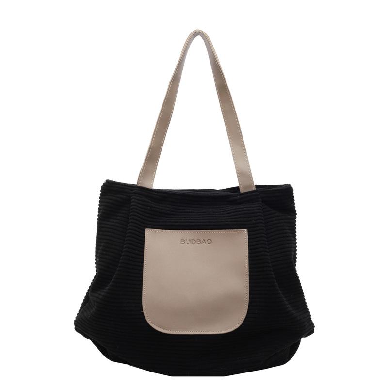 Commuter Large-capacity Canvas Tote Bag Women's Bag 2025 Autumn New Ins Handbag College Student Class Shoulder Bag