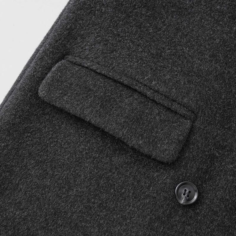 IEF Women's Petite Mid-Length Woolen Coat