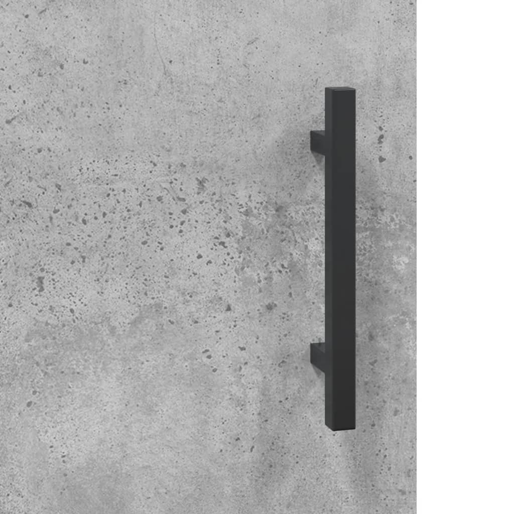 Highboard Concrete Grey 34.5 x 34 x 180 cm Particleboard
