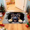 Бархатный коврик для пола с узорами белок и собак, нескользящий и износостойкий коврик для входной двери дома, быстросохнущий коврик для ванной