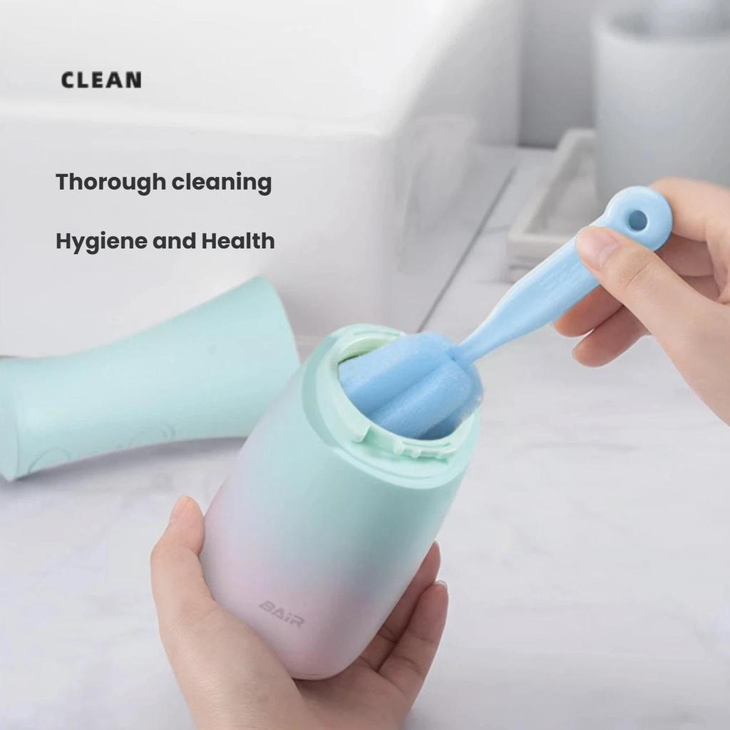 BAIR Electric Oral Irrigator, Home Sonic Tooth Cleaner, Orthodontic Specialized Teeth Cleaning Device with 4 Nozzles, Ocean blue
