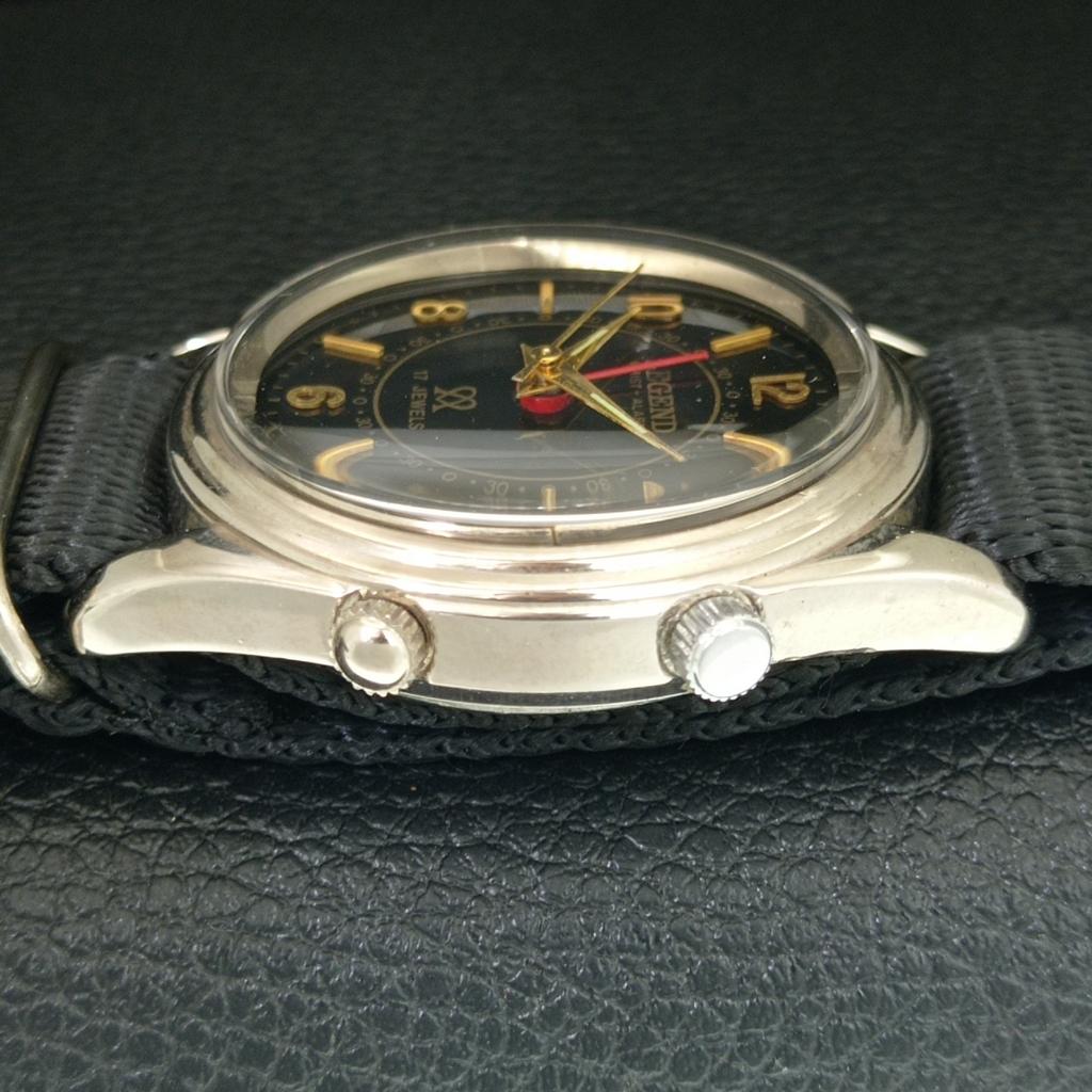 VINTAGE LEGEND МУЖСКИЕ ШВЕЙЦАРСКИЕ ЧАСЫ С РУЧНЫМ ЗАВОДОМ И БУДИЛЬНИКОМ REFURBISHED a707501-1