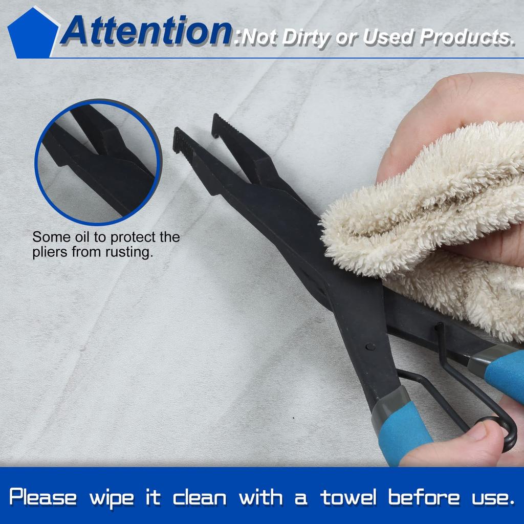 SPEEDWOX Lock Ring Shaft Snap Ring Pliers for Lock Ring Installation and Automotive Maintenance Total Length Professional Tool for Precision Work