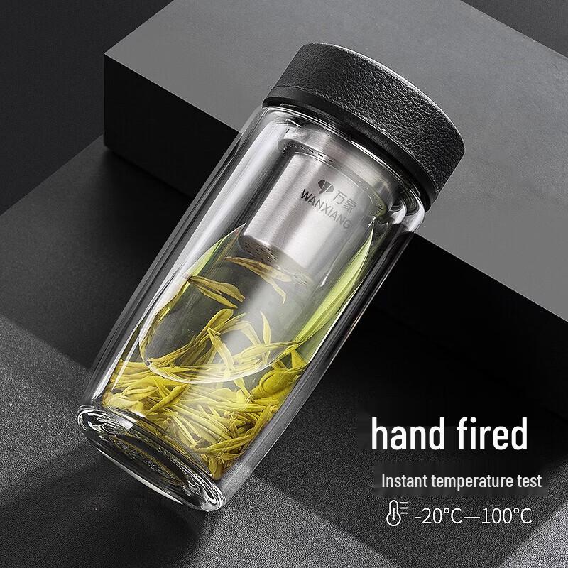 Wanxiang Double-Walled Insulated Glass Tumbler