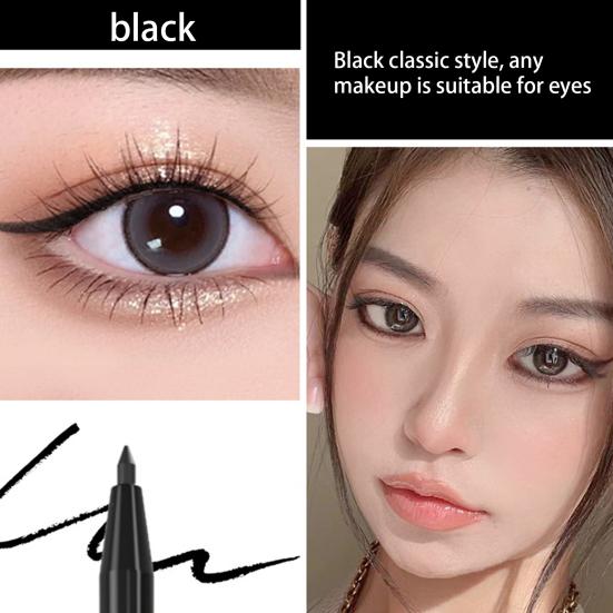 Yousheng Eye Liner Not Smudge Long-lasting Waterproof Non-fading High Pigmented Eye Makeup Sweatproof Fast Dry Smooth Eye Liner Pencil Beauty Products