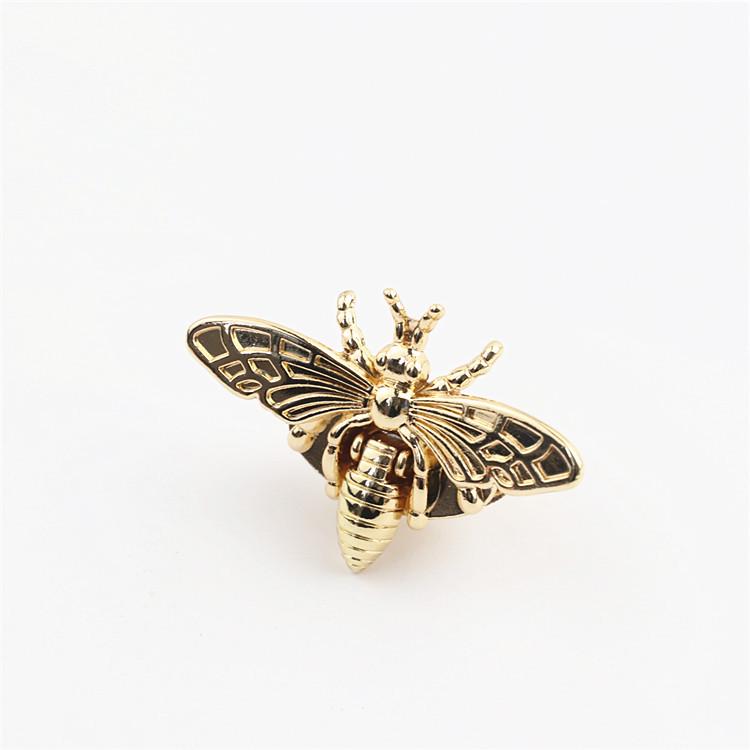 Аксессуары для багажа: Замок-врезной Bee Light Gold & Antique Gold для сумок и портфелей