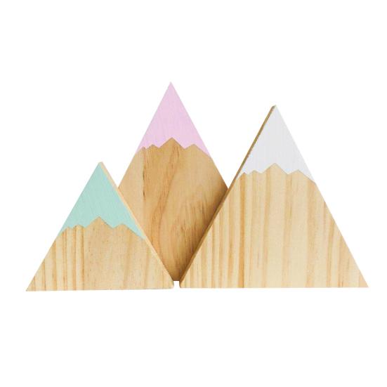 3Pcs/Set Wall Sign Sturdy Durable Safe 1 Desktop Wall Wooden Decoration Kids Room Decor