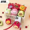 KAKAO FRIENDS Ryan Lion Plush Phone Clip: Cute Cartoon Fruit-Shaped Pendant Bag