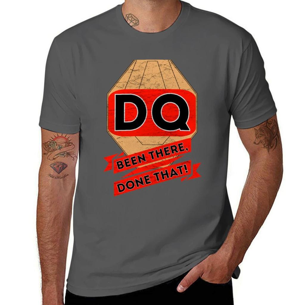 Футболка IPSC DQ Been There Done That Минималистичная Однотонная Футболка с Круглым Вырезом
