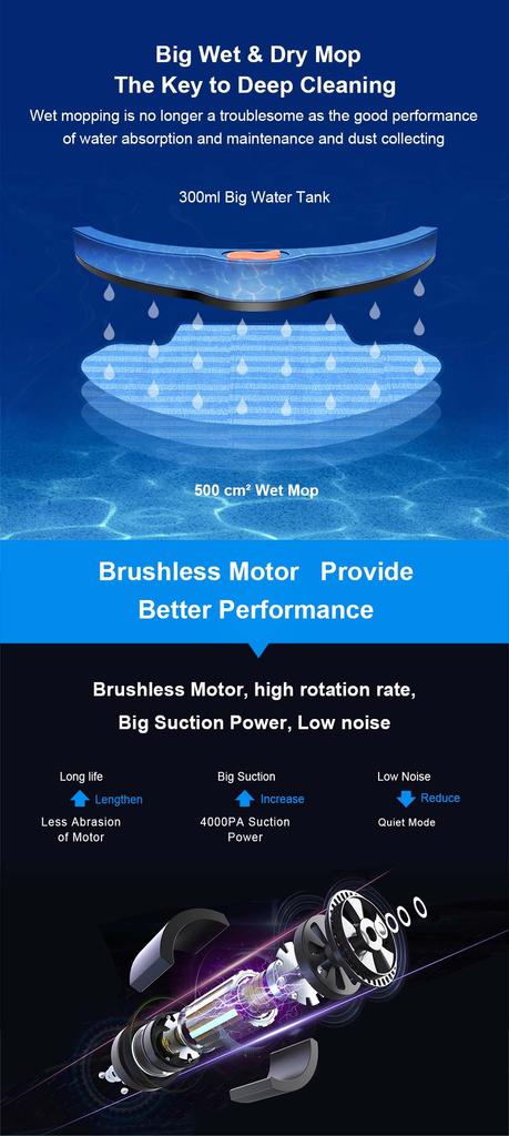 Робот-пылесос LIECTROUX V3S Pro, всасывание 4000 Па, сухая и влажная уборка, 2D-навигация по карте, с памятью, голосовое приложение Wi-Fi