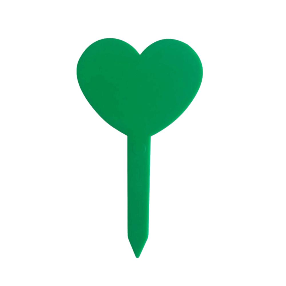 100PCS Heart Shaped Plant Labels Tags Reusable Succulent Signage Garden Flower Pots