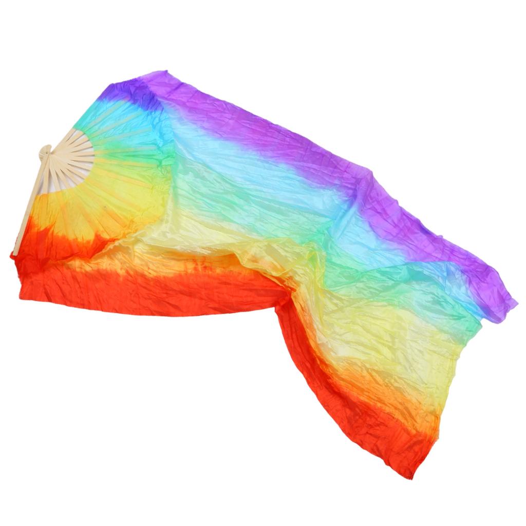 Профессиональный искусственный шелк веер для танца живота элегантный длинный веер для любителей танцев учителей студентов 150 см