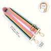 1pc Vibrant Stripes Wide Adjustable Shoulder Strap - Multifunctional Commute Accessory - Replacement Handbag Strap for Backpack, Bags