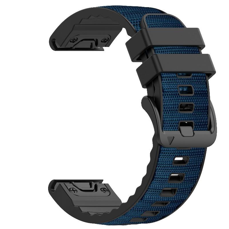 22 26 мм Быстросъемный кожаный/нейлоновый силиконовый ремешок для Garmin Fenix 6 6X Pro Fenix 8 7 7X Tactix 8 Enduro 3 Прочный спортивный браслет