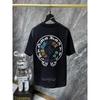 Unisex Loose Fit Cotton T-Shirt With Sanskrit Cross Sword Print Streetwear Tee