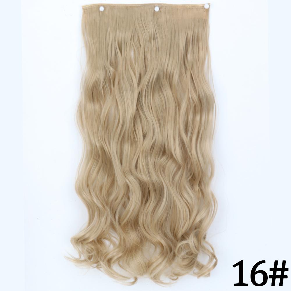 MERISIHAIR Длинные волнистые синтетические волокна 22 дюйма 5 зажимов для наращивания волос Волнистые прямые волосы Черный Коричневый Блондинка Повседневная одежда