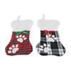 2pcs Xmas Stocking Cute Bone Shape Xmas Socks Hanging Decoration Xmas Gift Bag for Home Holiday