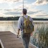 Lightweight Sling Bag with Rod Holder Shoulder Storage Bag New Fishing Gear Bag  Outdoor Fishing