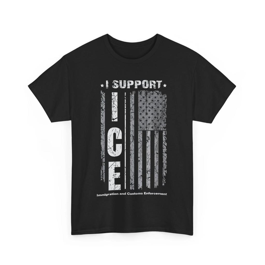 I Support ICE American Flag Vintage Shirt