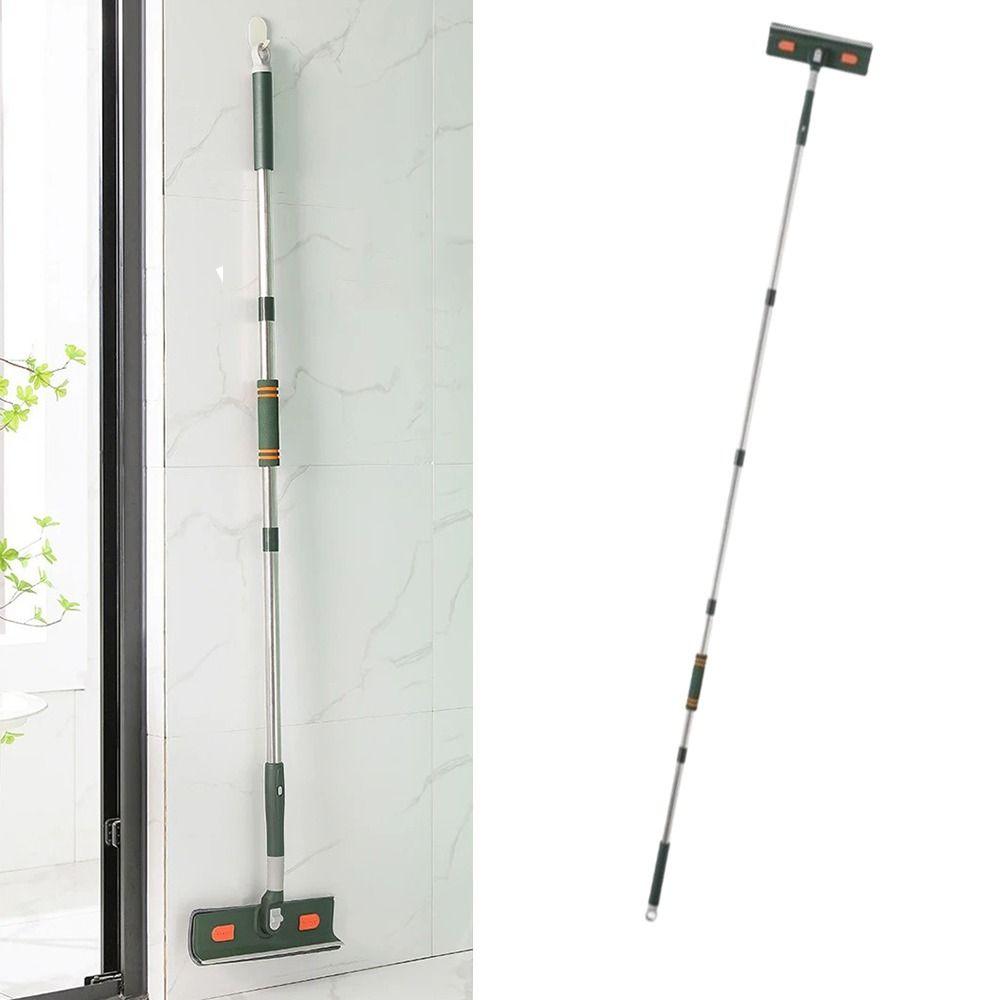 Extension Pole Window Cleaner Rotatablewith Silicone Scraper Glass Cleaner Brush  Cleaning Tool