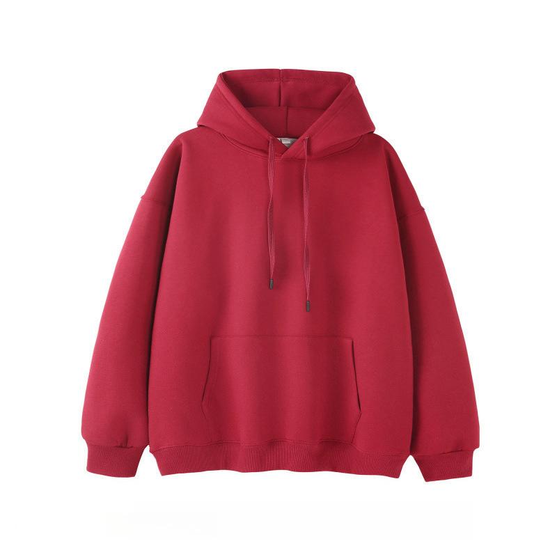 Осенне-зимний тренд Большой размер Комбинированный Свободный и Универсальный Повседневный Худи Мужской
