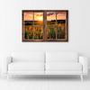 Canvas Print, Window - View of Meadow