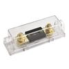 Car 40A ANL Fuse Holder with ANL Fuse for Car Motorcycle Audio Subwoofer Supplies Golden Color 1pcs
