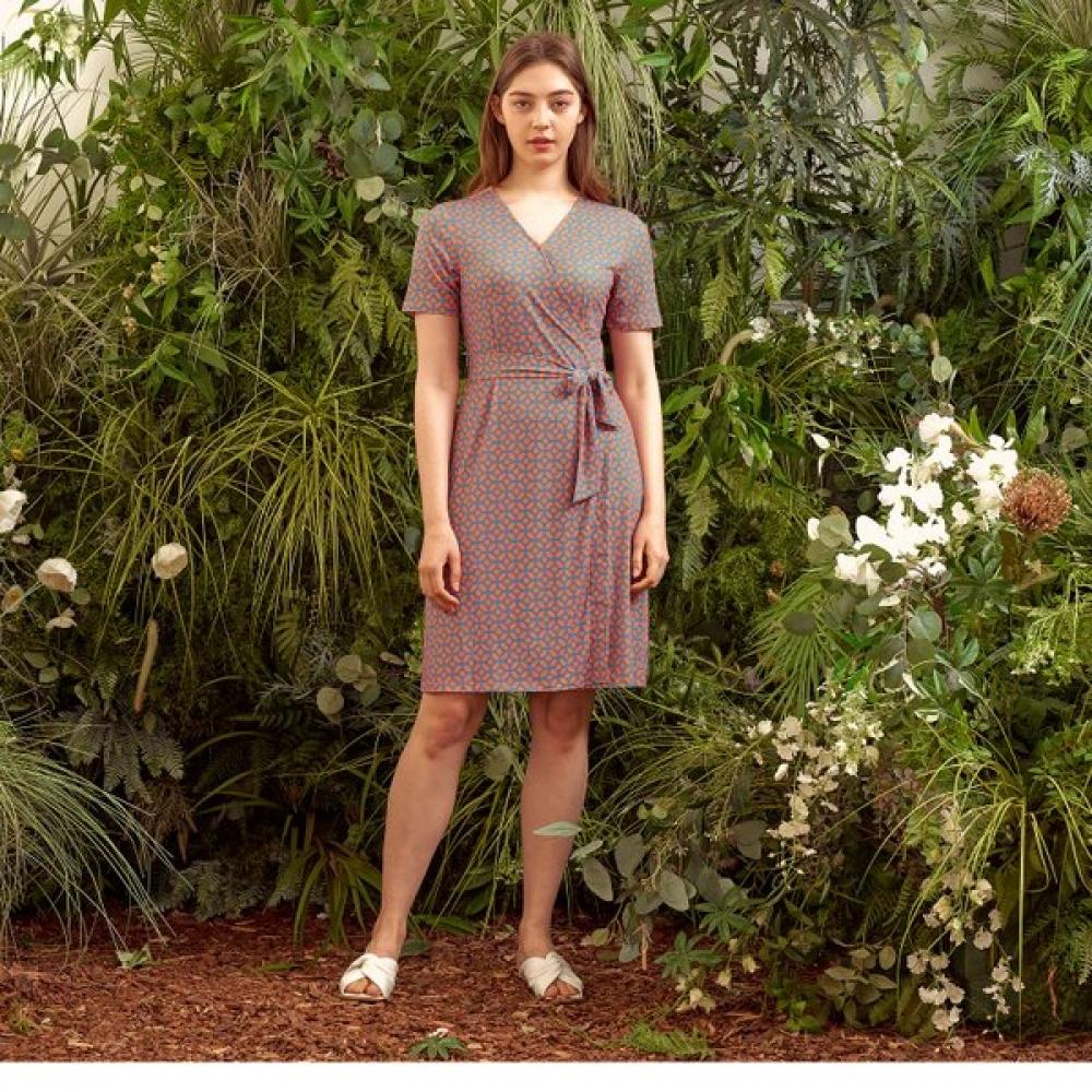 Lipbbam Creora Leoni Midi Wrap Dress Ldm03oz01