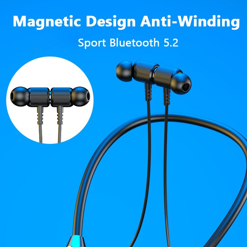 VAORLO Bluetooth 5.0 Наушники с низкой задержкой для спортивной гарнитуры Большая емкость Стерео HiFi Музыка для всех смартфонов