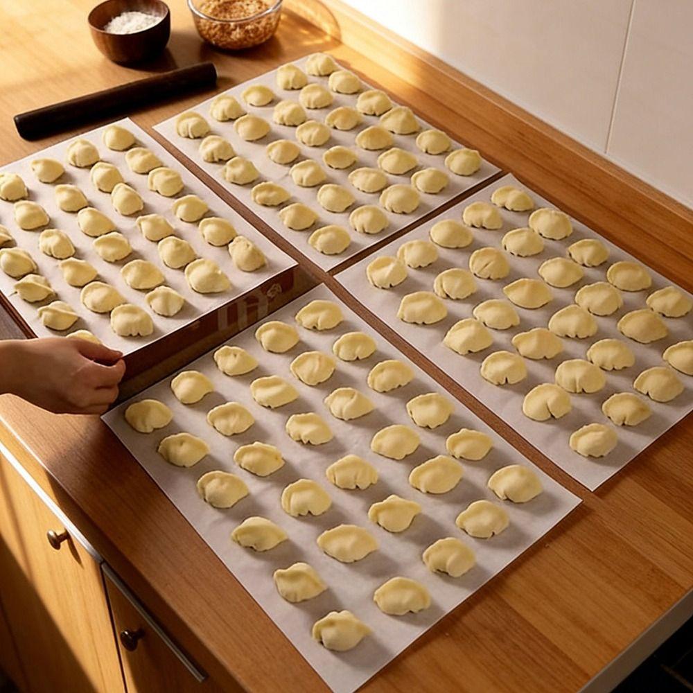 50pcs Food-Grade Dumpling Non-Stick Paper Anti-Stick Oil-proof Isolation Paper Baking