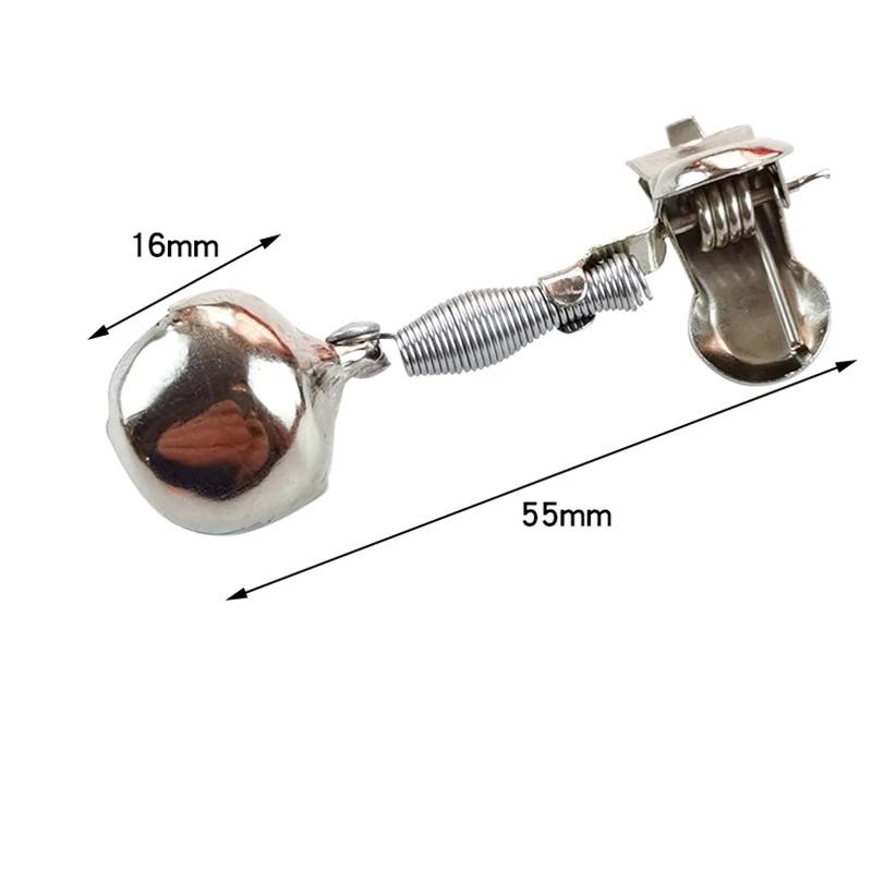 5Pcs Fishing Alarm Tip Single Alarm Bell Night Fishing Rod Bait Alarms Loud Alert Bell Clips Portable Fishing Alarms