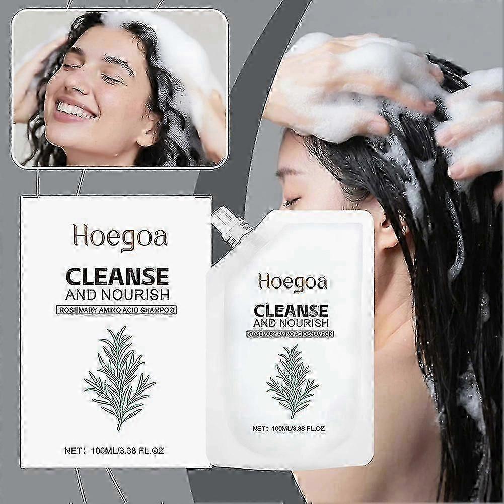 Cleanse Nourish Rosemary Amino Acid Shampoo, Hair Growth Loss Prevention Dandruff Control Oily Scalp, Luxurious Salon Hair Care