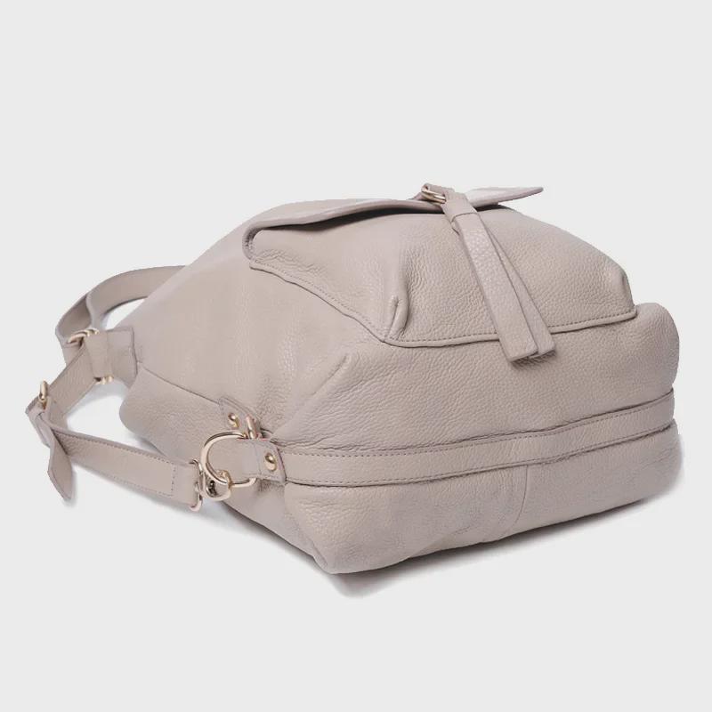 Женский ретро-рюкзак из натуральной кожи - 2025 г., корейский стиль, одно плечо, большая вместимость, первый слой из коровьей кожи