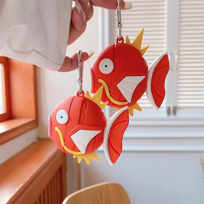 Чехол для Airpods 4 2024, защитный силиконовый чехол для наушников Pokemon Magikarp Fish Ball для Airpods 4/Чехол для Airpods Pro 2