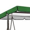 Swing Chair Canopy Replacement Waterproof Anti-UV 2-3 Seater Swing Chair Top Cover Outdoor Garden Porch Patio Swing Seat Sun Shade Awning