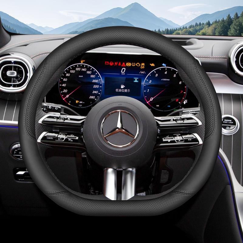37-38cm Nappa breathable steering wheel cover suitable for Mercedes-Benz W177 W205 S205 W206 S206 X167 W166 X254 S214 W223 X156
