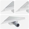 2-in-1 Dreieckiger Duschablauf Silber 32 x 32 x 7,5 cm