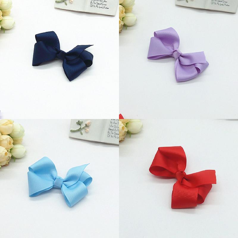 Детские заколки для волос с синей лентой, бабочкой-бантом, для девочек, подарочный набор