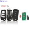 Jingyuqin Folding Key Remote Case Cover For Ford Fiesta Focus 2 Ecosport Kuga Escape C Max Ka 3 Buttons Key Fob HU101 / FO21