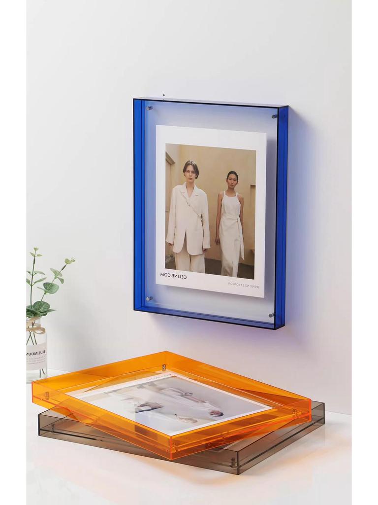 Premium Multi-Color Acrylic Photo and Art Display Frame - A4 Size