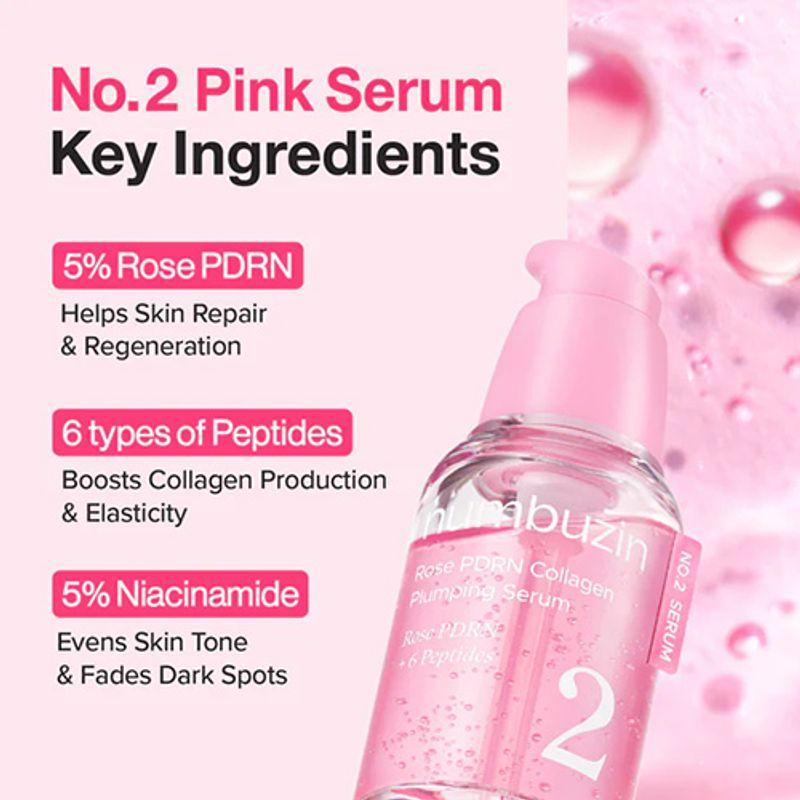 [Numbuzin] No.2 Rose PDRN Collagen Plumping Serum 30ml